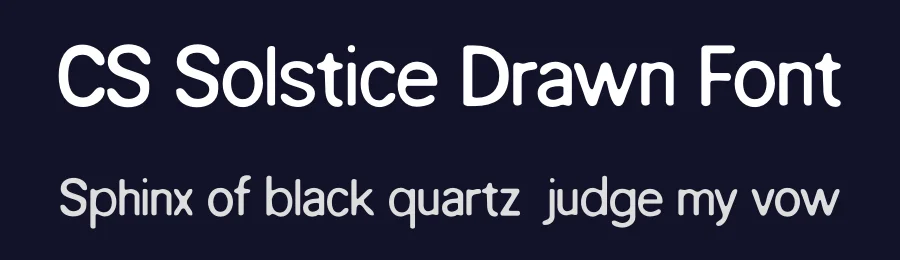 CS Solstice Drawn Font by craftsupplyco — Sans Serif Font — thumbnail 2