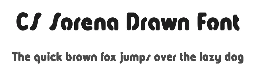 CS Sorena Drawn Font by craftsupplyco — Sans Serif Font