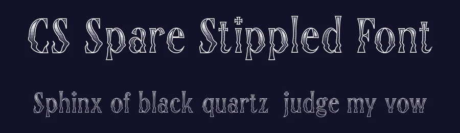 CS Spare Stippled Font by craftsupplyco — Display Font — thumbnail 2