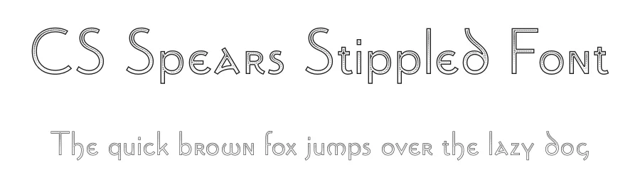 CS Spears Stippled Font by craftsupplyco — Script Handwritten Font