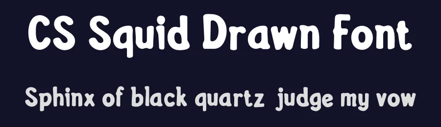 CS Squid Drawn Font by craftsupplyco — Display Font — thumbnail 2
