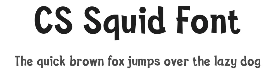 CS Squid Font by craftsupplyco — Display Font