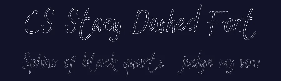 CS Stacy Dashed Font by craftsupplyco — Script Handwritten Font — thumbnail 2