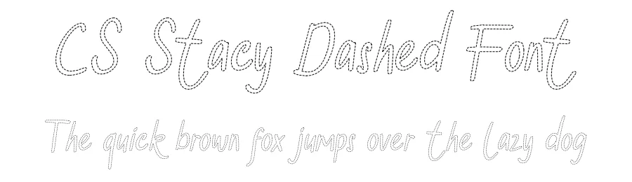 CS Stacy Dashed Font by craftsupplyco — Script Handwritten Font