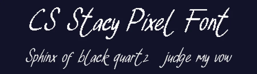 CS Stacy Pixel Font by craftsupplyco — Script Handwritten Font — thumbnail 2