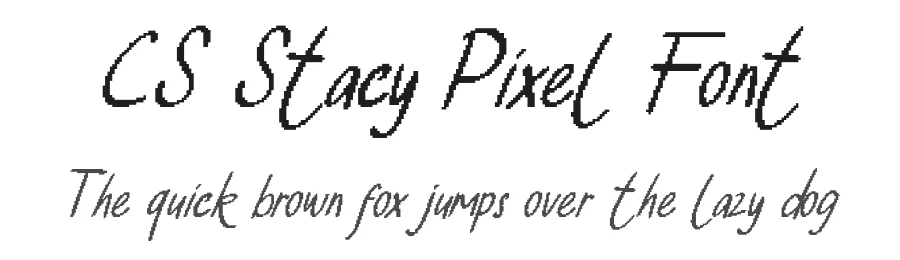 CS Stacy Pixel Font by craftsupplyco — Script Handwritten Font