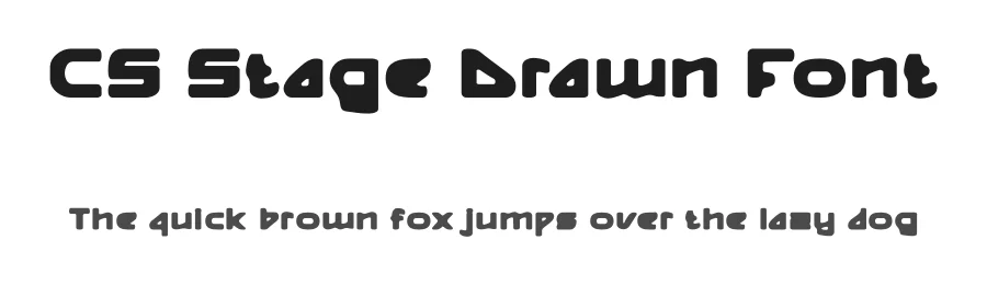 CS Stage Drawn Font by craftsupplyco — Display Font