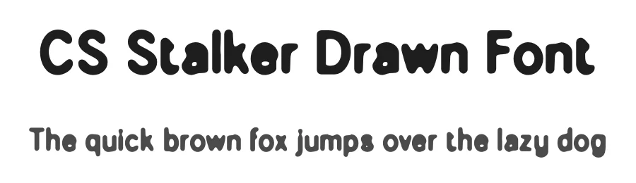 CS Stalker Drawn Font by craftsupplyco — Sans Serif Font