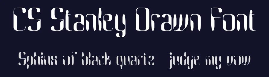 CS Stanley Drawn Font by craftsupplyco — Display Font — thumbnail 2
