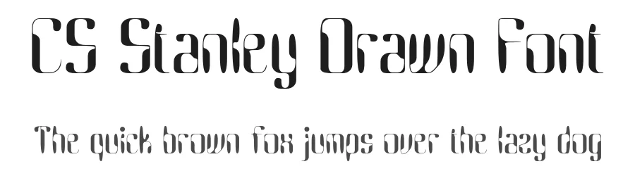 CS Stanley Drawn Font by craftsupplyco — Display Font