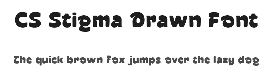 CS Stigma Drawn Font by craftsupplyco — Sans Serif Font