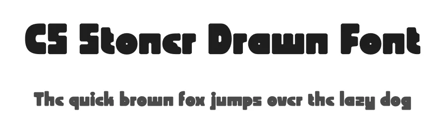 CS Stoner Drawn Font by craftsupplyco — Display Font