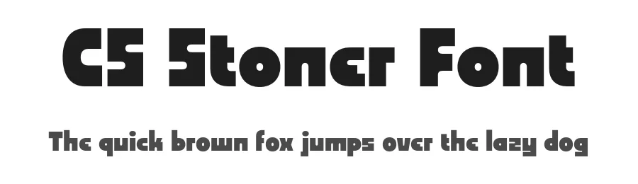 CS Stoner Font by craftsupplyco — Display Font