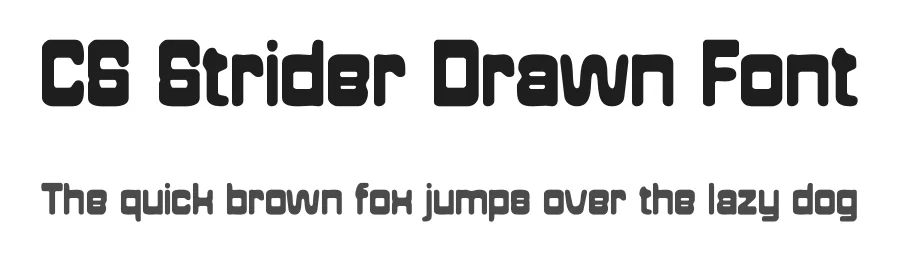 CS Strider Drawn Font by craftsupplyco — Display Font