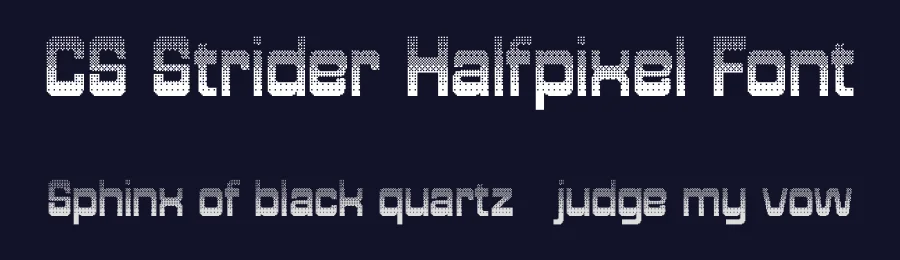 CS Strider Halfpixel Font by craftsupplyco — Display Font — thumbnail 2