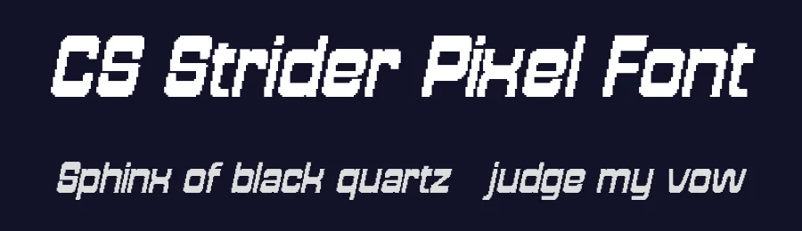 CS Strider Pixel Font by craftsupplyco — Display Font — thumbnail 2