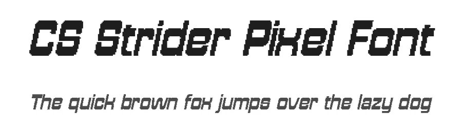 CS Strider Pixel Font by craftsupplyco — Display Font