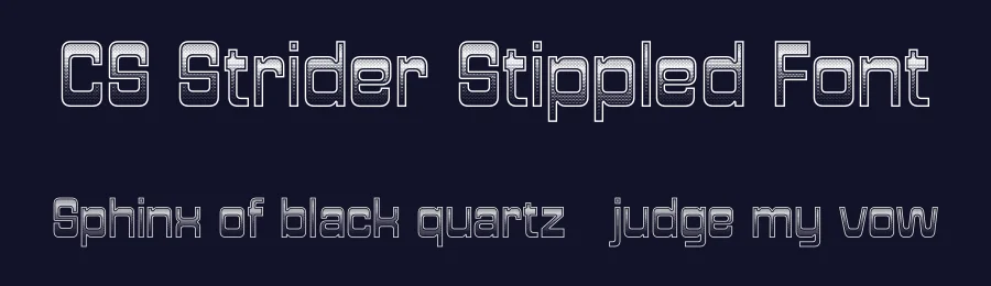 CS Strider Stippled Font by craftsupplyco — Display Font — thumbnail 2