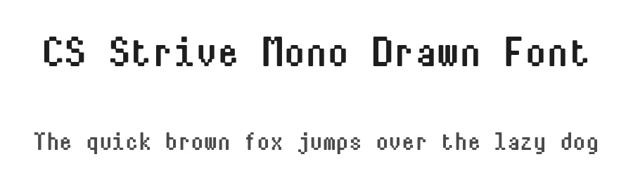 CS Strive Mono Drawn Font by craftsupplyco — Display Font