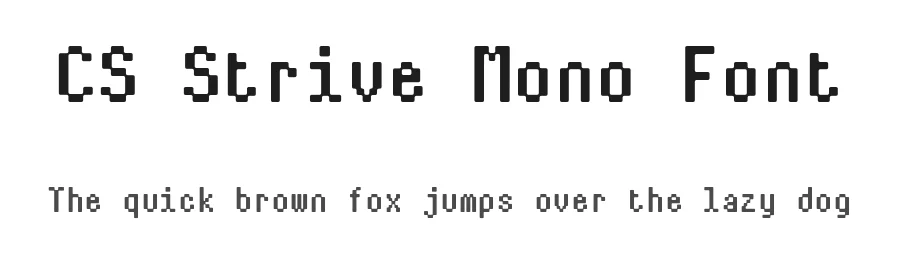 CS Strive Mono Font by craftsupplyco — Display Font