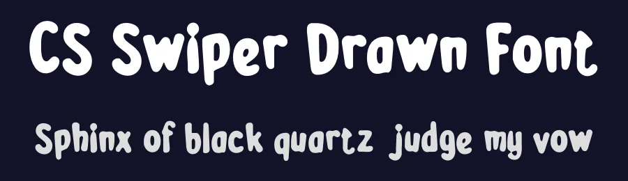 CS Swiper Drawn Font by craftsupplyco — Display Font — thumbnail 2