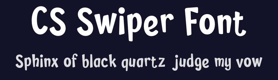 CS Swiper Font by craftsupplyco — Display Font — thumbnail 2
