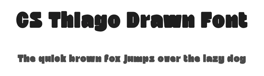 CS Thiago Drawn Font by craftsupplyco — Display Font