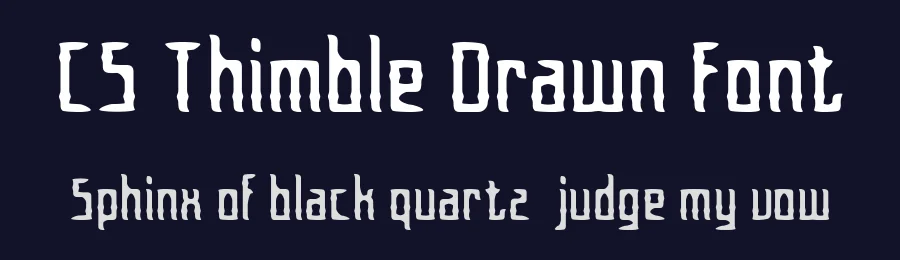 CS Thimble Drawn Font by craftsupplyco — Display Font — thumbnail 2
