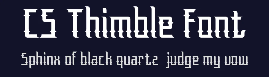 CS Thimble Font by craftsupplyco — Display Font — thumbnail 2