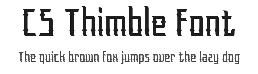 CS Thimble Font by craftsupplyco — Display Font