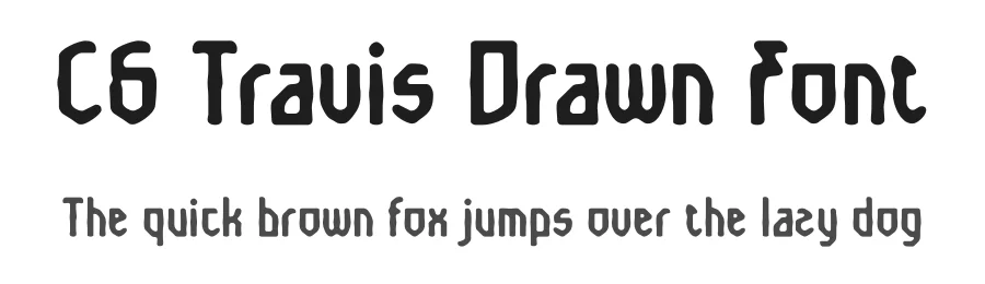 CS Travis Drawn Font by craftsupplyco — Display Font