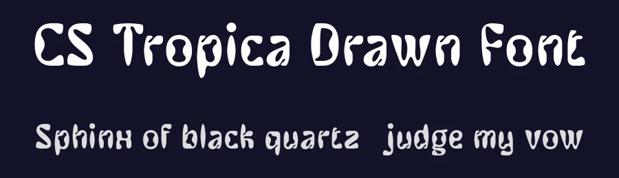 CS Tropica Drawn Font by craftsupplyco — Display Font — thumbnail 2