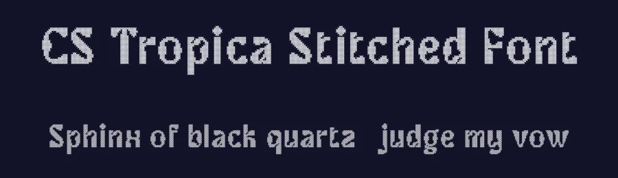 CS Tropica Stitched Font by craftsupplyco — Display Font — thumbnail 2