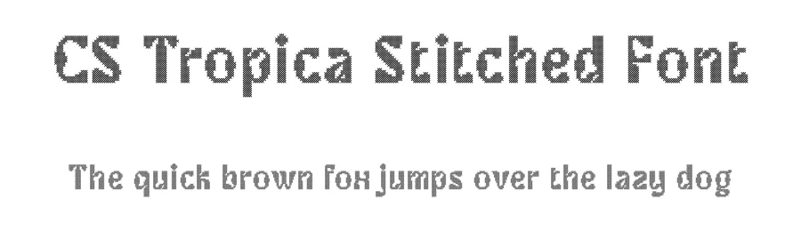 CS Tropica Stitched Font by craftsupplyco — Display Font