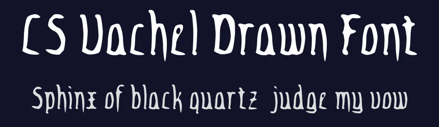 CS Vachel Drawn Font by craftsupplyco — Display Font — thumbnail 2