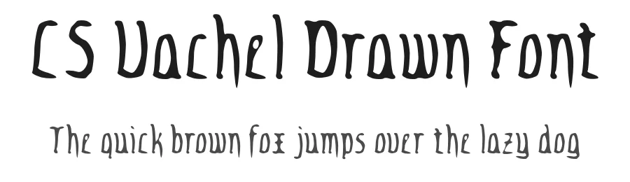 CS Vachel Drawn Font by craftsupplyco — Display Font