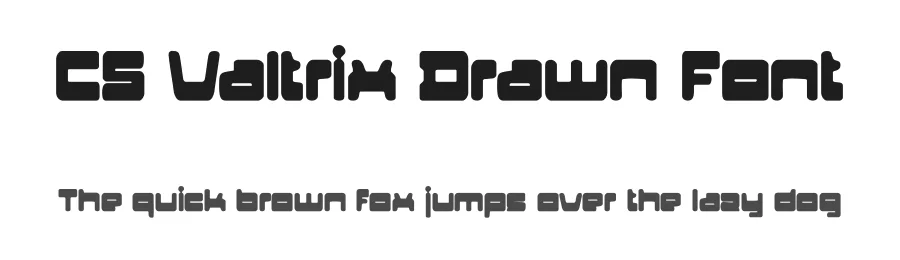 CS Valtrix Drawn Font by craftsupplyco — Display Font