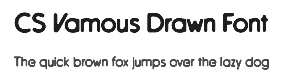 CS Vamous Drawn Font by craftsupplyco — Display Font