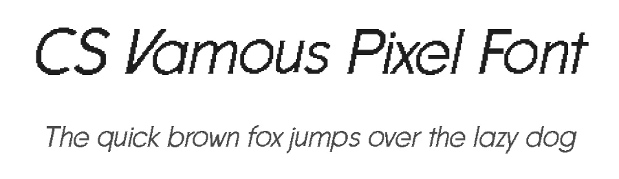 CS Vamous Pixel Font by craftsupplyco — Display Font