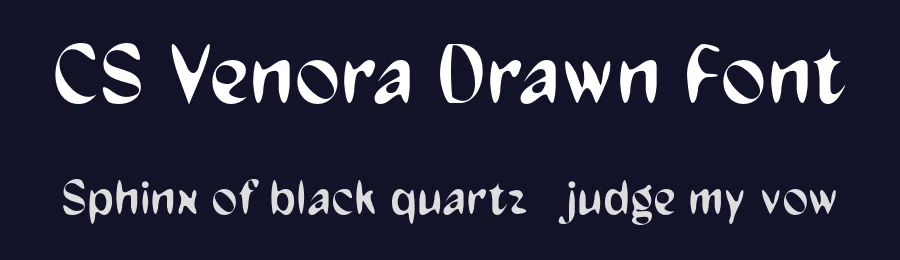 CS Venora Drawn Font by craftsupplyco — Display Font — thumbnail 2