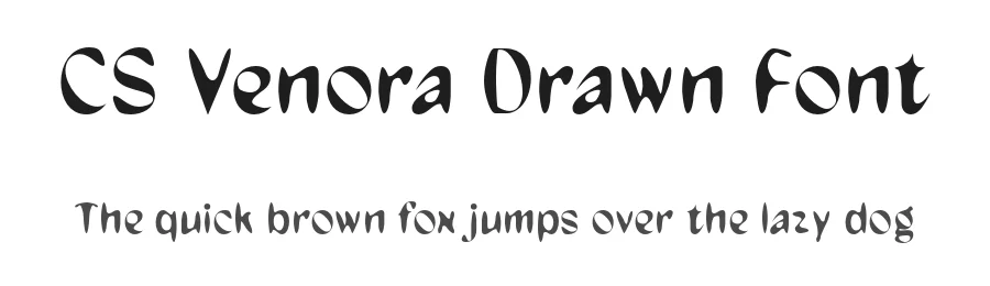 CS Venora Drawn Font by craftsupplyco — Display Font