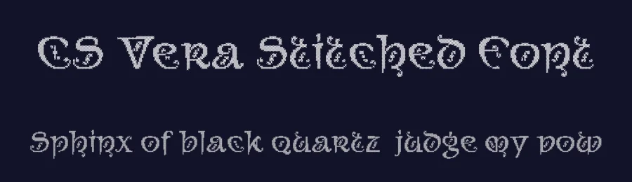 CS Vera Stitched Font by craftsupplyco — Display Font — thumbnail 2