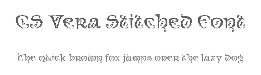 CS Vera Stitched Font by craftsupplyco — Display Font