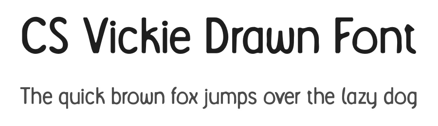 CS Vickie Drawn Font by craftsupplyco β Sans Serif Font