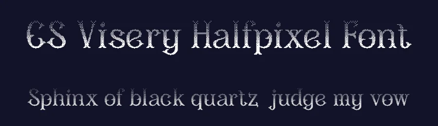 CS Visery Halfpixel Font by craftsupplyco — Display Font — thumbnail 2