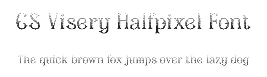 CS Visery Halfpixel Font by craftsupplyco — Display Font