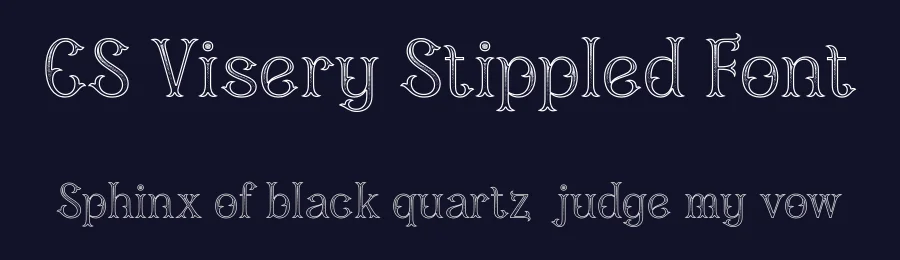 CS Visery Stippled Font by craftsupplyco — Display Font — thumbnail 2