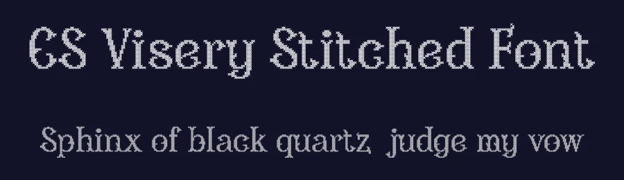 CS Visery Stitched Font by craftsupplyco — Display Font — thumbnail 2