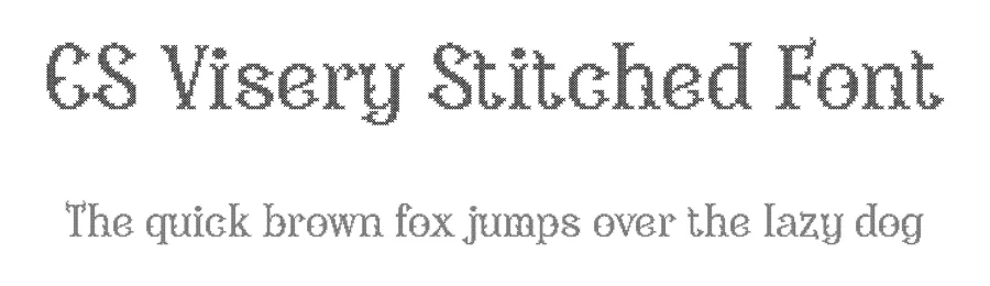 CS Visery Stitched Font by craftsupplyco — Display Font