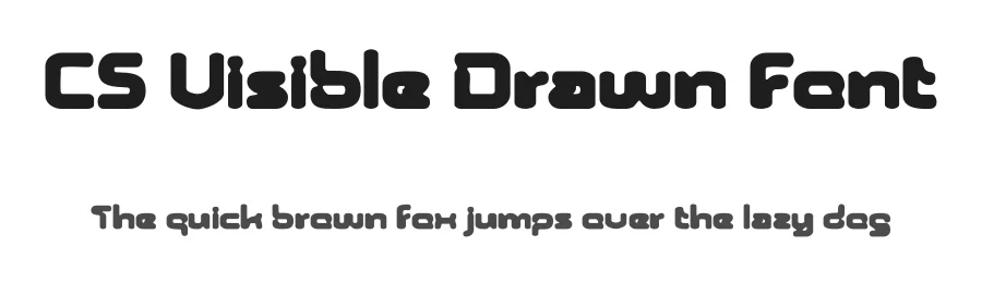 CS Visible Drawn Font by craftsupplyco — Display Font